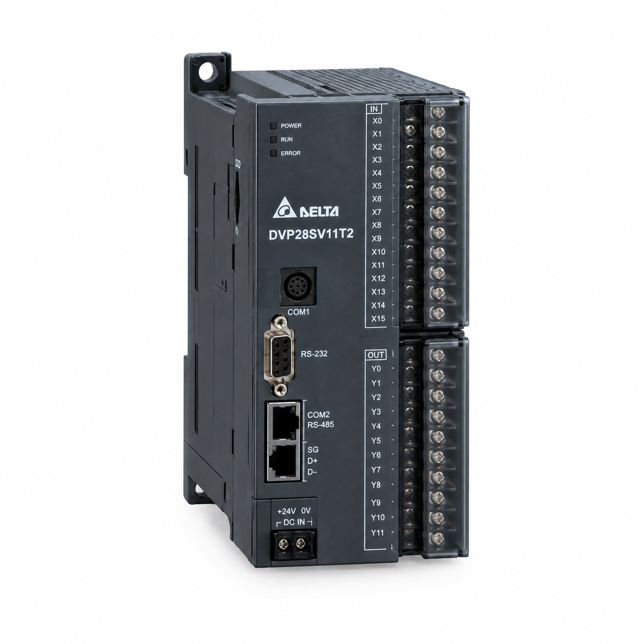 PLC دلتا DVP28SV11T2 PLC دلتا DVP28SV11T2 سری SV2 با 16 ورودی و 12 خروجی ترانزیستوری NPN