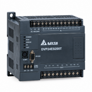 PLC دلتا DVP24ES200T سری ES2 با 16 ورودی و 8 خروجی ترانزیستوری