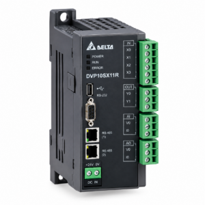 PLC دلتا DVP10SX11R سری DVP-SX با 4 ورودی و 2 خروجی رله‌ای و I/O آنالوگ