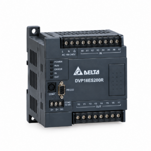 PLC دلتا DVP16ES200R سری ES2 با 8 ورودی و 8 خروجی رله‌ای
