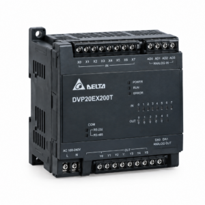 PLC دلتا DVP20EX200T سری EX2 با 8 ورودی و 6 خروجی ترانزیستوری