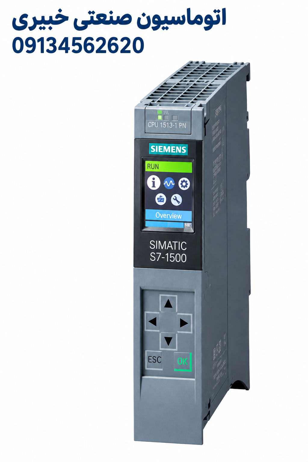 PLC زیمنس CPU 1513-1 PN کد 6ES7513-1AL02-0AB0 پی ال سی زیمنس SIMATIC S7-1500 مدل CPU 1513-1 PN با کد فنی 6ES7513-1AL02-0AB0
