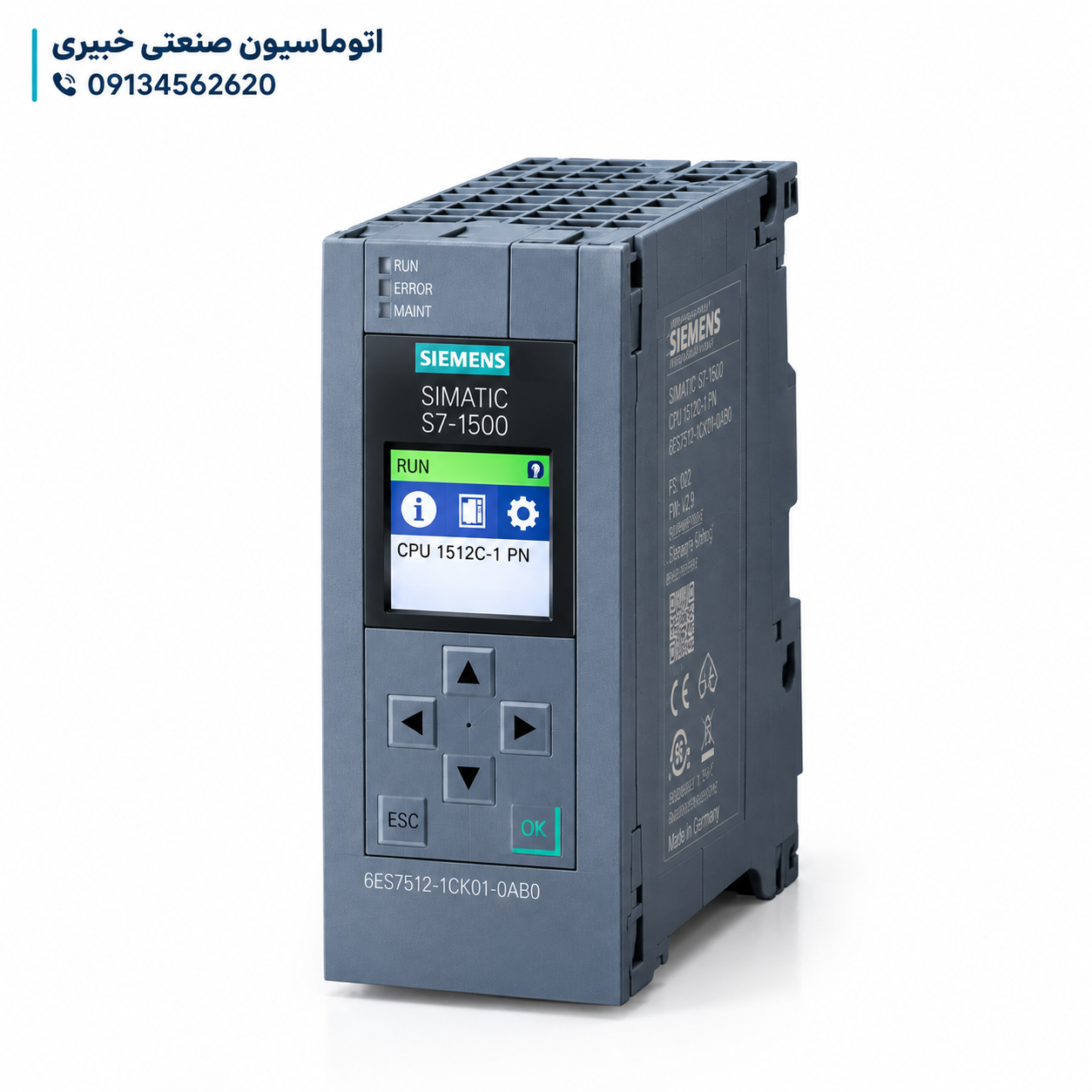 PLC زیمنس CPU 1512C-1 PN کد 6ES7512-1CK01-0AB0 PLC زیمنس SIMATIC S7-1500 مدل CPU 1512C-1 PN با کد فنی 6ES7512-1CK01-0AB0